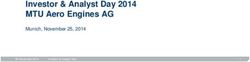Investor & Analyst Day 2014 MTU Aero Engines AG - Munich, November 25, 2014