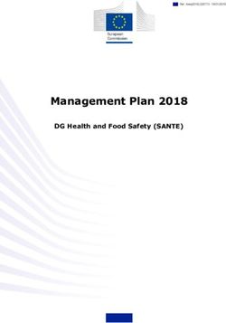 Management Plan 2018 DG Health and Food Safety (SANTE) - Europa EU