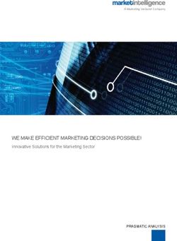 WE MAKE EFFICIENT MARKETING DECISIONS POSSIBLE! - Innovative Solutions for the Marketing Sector