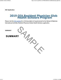 SUMMARY - UNC School of Medicine