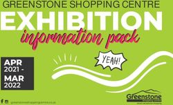 EXHIBITION information pack - APR - Greenstone Shopping Centre
