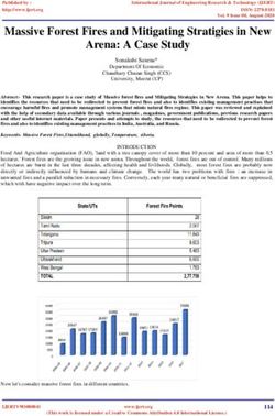 Massive Forest Fires and Mitigating Stratigies in New Arena: A Case Study - IJERT