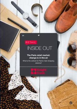 INSIDE OUT The Paris retail market: change is in the air - Knight Frank