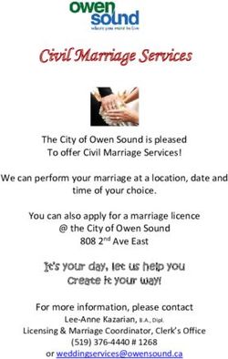 Civil Marriage Services - Owen Sound