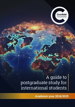 Cranfield University - A guide to postgraduate study for international students - Academic year 2024/2025