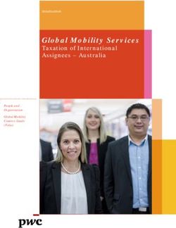 GLOBAL MOBILITY SERVICES - TAXATION OF INTERNATIONAL ASSIGNEES - AUSTRALIA PEOPLE AND ORGANISATION - PWC