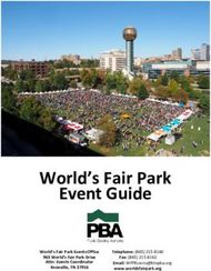 World's Fair Park Event Guide - Email: www.worldsfairpark.org