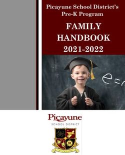 FAMILY HANDBOOK 2021-2022 - Picayune School District's Pre-K Program - Picayune School District ...
