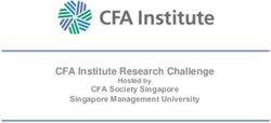 CFA Society Singapore Singapore Management University - CFA Institute Research Challenge