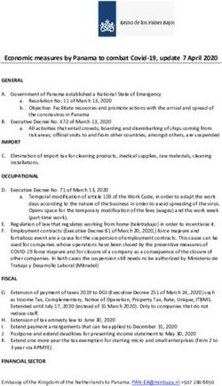 Economic measures by Panama to combat Covid-19, update 7 April 2020