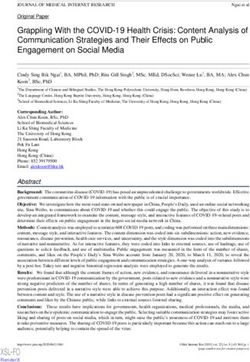 Grappling With the COVID-19 Health Crisis: Content Analysis of Communication Strategies and Their Effects on Public Engagement on Social Media