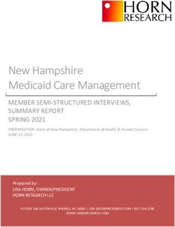 New Hampshire Medicaid Care Management - MEMBER SEMI-STRUCTURED INTERVIEWS, SUMMARY REPORT SPRING 2021