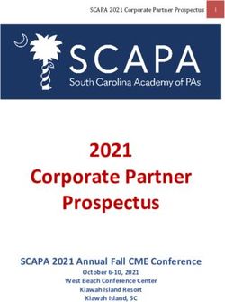 SCAPA 2021 Corporate Partner Prospectus - 2021 Corporate Partner Prospectus SCAPA 2021 Annual Fall CME Conference - South Carolina Academy of ...