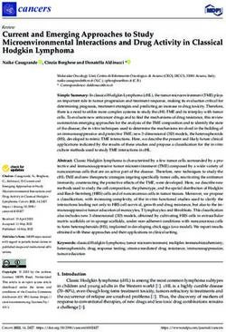 Current and Emerging Approaches to Study Microenvironmental Interactions and Drug Activity in Classical Hodgkin Lymphoma - MDPI