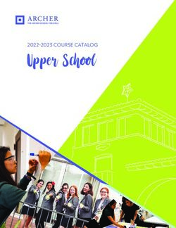Upper School 2022-2023 COURSE CATALOG
