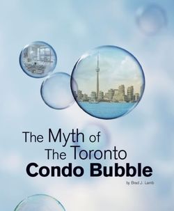 Condo Bubble The Myth of - The Toronto