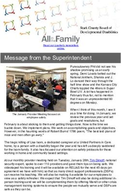 Message from the Superintendent - Stark County Board of Developmental ...