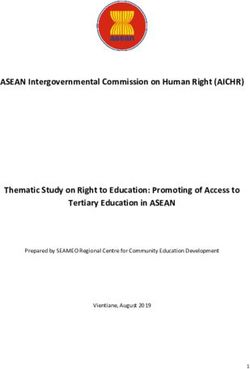 ASEAN Intergovernmental Commission on Human Right (AICHR) Thematic Study on Right to Education: Promoting of Access to Tertiary Education in ASEAN ...