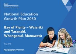 National Education Growth Plan 2030 - Bay of Plenty - Waiariki and Taranaki, Whanganui, Manawatū - Education.govt.nz