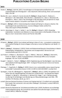 PUBLICATIONS CLAUDIA BIELING