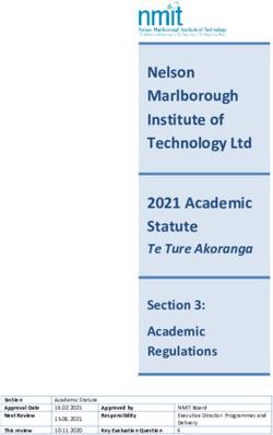 Nelson Marlborough Institute of Technology Ltd 2021 Academic Statute