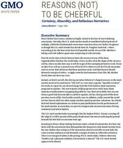 REASONS (NOT) TO BE CHEERFUL - Certainty, Absurdity, and Fallacious Narratives - GMO.com