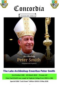 Concordia - 21st October 1945 - 6th March 2020 - 76 years old Peter David Smith was a pupil at Clapham College from 1956 to 1961 Special COXA ...