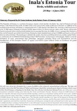 Inala's Estonia Tour Birds, wildlife and culture - Inala Nature Tours