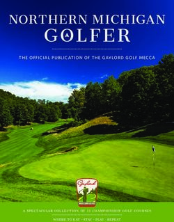 GOL F ER NORTHERN MICHIGAN - THE OFFICIAL PUBLICATION OF THE GAYLORD GOLF MECCA