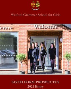SIXTH FORM PROSPECTUS - 2021 Entry - Watford Grammar School for Girls