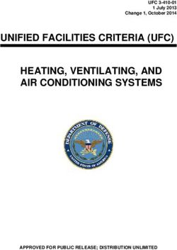 UNIFIED FACILITIES CRITERIA (UFC) HEATING, VENTILATING, AND AIR CONDITIONING SYSTEMS - UFC 3-410-01 1 July 2013 Change 1, October 2014