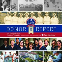 DONOR REPORT - Chester County Hospital