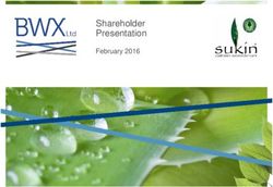 Shareholder Presentation - February 2016 - BWX Ltd