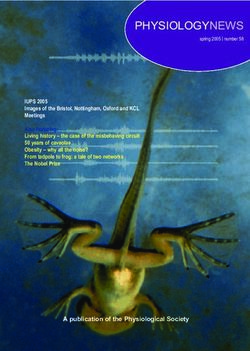 PHYSIOLOGYNEWS - The Physiological Society