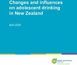 Changes and influences on adolescent drinking in New Zealand - April 2020