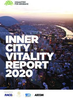 INNER CITY VITALITY REPORT 2020 - The Committee for Brisbane