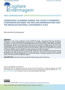 OPERATIONAL PLANNING DURING THE COVID-19 PANDEMIC: COMPARISON BETWEEN THE WHO RECOMMENDATIONS AND THE BRAZILIAN NATIONAL CONTINGENCY PLAN
