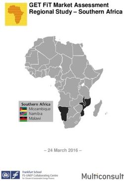 GET FIT MARKET ASSESSMENT REGIONAL STUDY - SOUTHERN AFRICA - GET FITREGI ONAL - ABOUT US