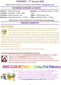 UPCOMING SERVICES & EVENTS - Christ Church St Lucia