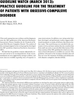 GUIDELINE WATCH (MARCH 2013): PRACTICE GUIDELINE FOR THE TREATMENT OF PATIENTS WITH OBSESSIVE-COMPULSIVE DISORDER