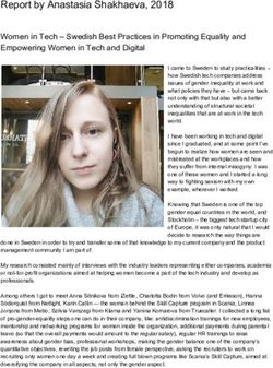 Report by Anastasia Shakhaeva, 2018 - Women in Tech - Swedish Best Practices in Promoting Equality and Empowering Women in Tech and Digital