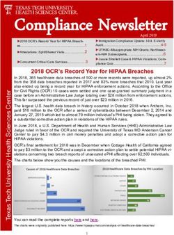 2018 OCR's Record Year for HIPAA Breaches - TTUHSC ...