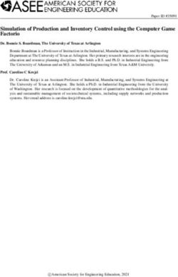 Simulation of Production and Inventory Control using the Computer Game Factorio