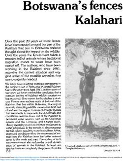 Botswana's fences Kalahari