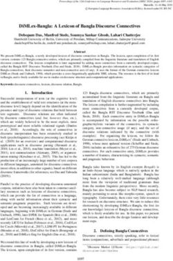 DIMLEX-BANGLA: A LEXICON OF BANGLA DISCOURSE CONNECTIVES - ASSOCIATION FOR ...
