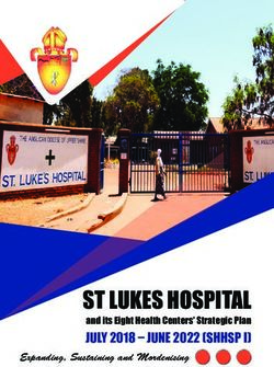 ST LUKES HOSPITAL JULY 2018 - JUNE 2022 (SHHSP I) and its Eight Health Centers' Strategic Plan - St Lukes Hospital ...