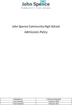 John Spence Community High School Admissions Policy
