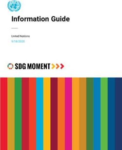 Information Guide United Nations 9/18/2020 - the United Nations