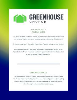 2021 PRAYER AND FASTING GUIDE