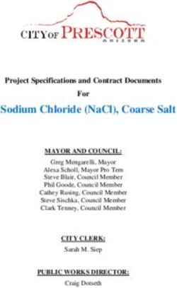 SODIUM CHLORIDE (NACL), COARSE SALT - CITY OF PRESCOTT
